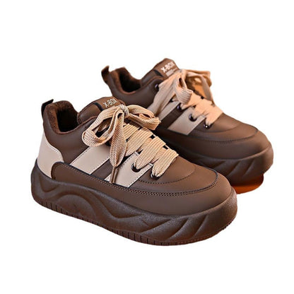 Damen Sneaker Chunky bequem gepolstert mit Schnürsenkel