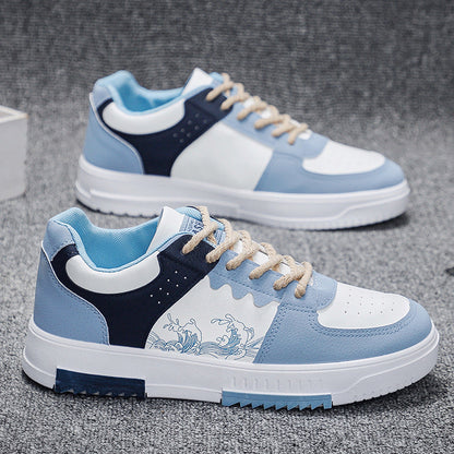 Damen Sneaker Wellen Design Trendy Sportschuhe - BerlinGlamour