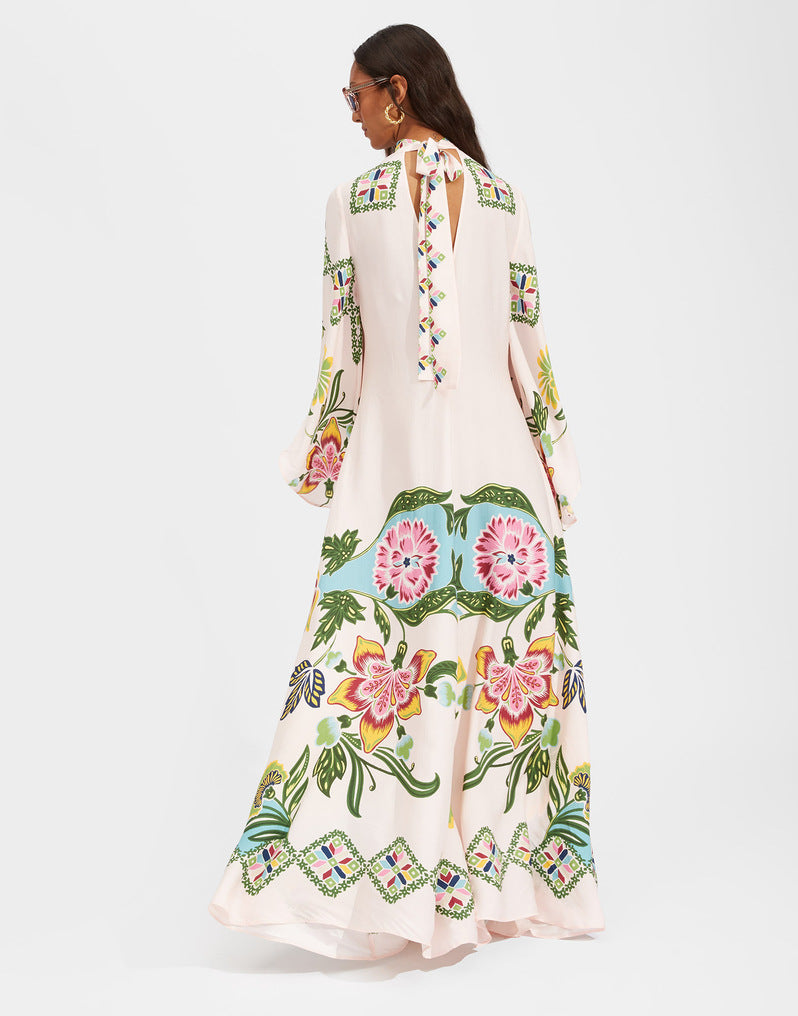 Viertelarmkleid mit Druck Damen Geschenk Berlin