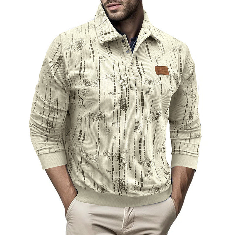 Herren Pullover Stehkragen Modern Muster