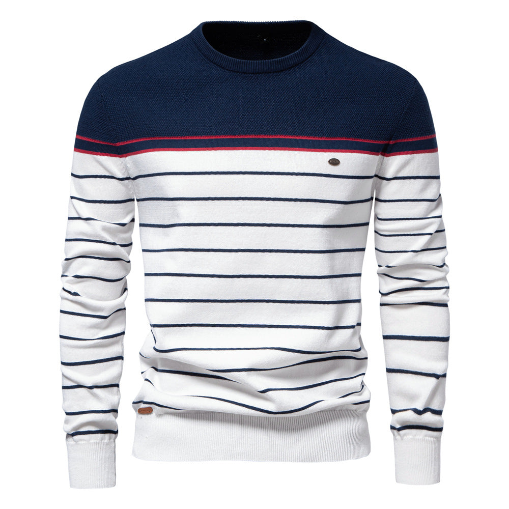 Herren Strickpullover Maritim Streifen Modern - BerlinGlamour