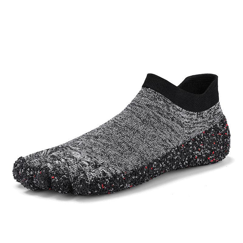 Damen Zehenschuhe Rutschfest Flexibel Gummisohle Grippmuster