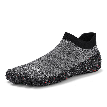 Damen Zehenschuhe Rutschfest Flexibel Gummisohle Grippmuster