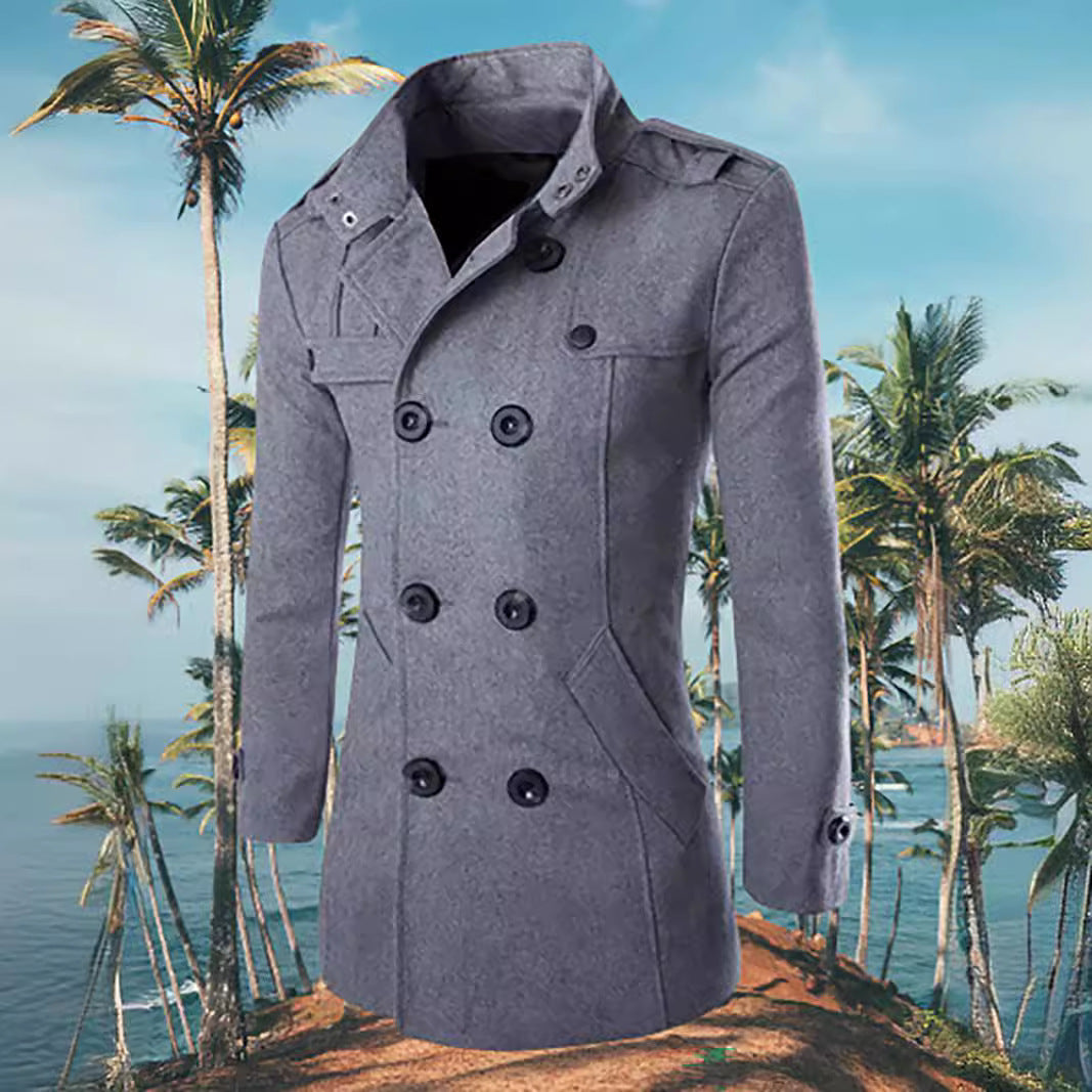 Herren Mantel Doppelreiher Elegant Modern Berlin Stil