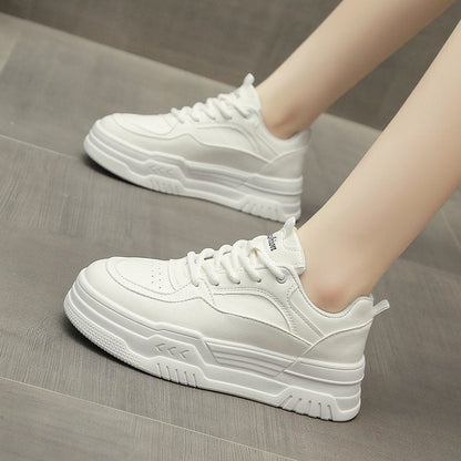 Damen Plattform Sneaker Hoch Modisch Komfort Sohle