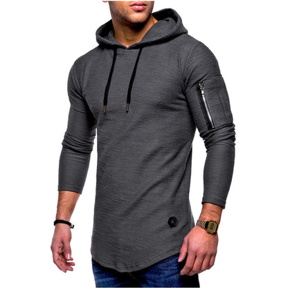 Herren Kapuzenpullover Lässig Mit Reißverschluss Modern