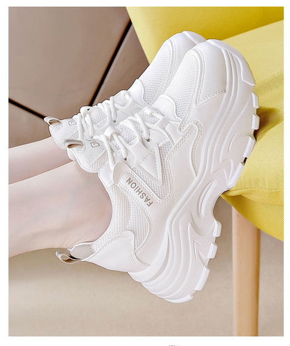 Damen Sneaker Bequem Chunky Sport Schuhe Mesh