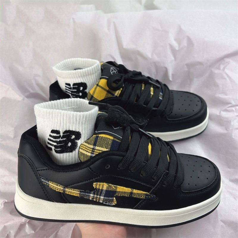 Damen Sneaker Kariert Bequem Gepolstert - BerlinGlamour