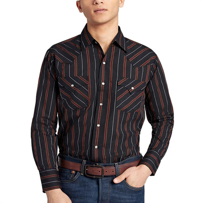 Herren Westernhemd Modern Cowboyshemd Grau - BerlinGlamour