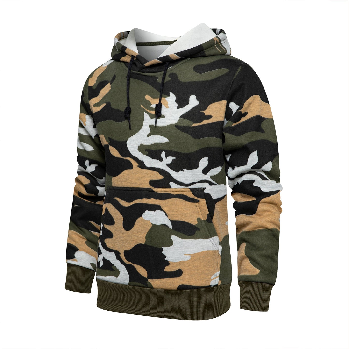 Herren Kapuzenpullover Camouflage Warm Kuschelig
