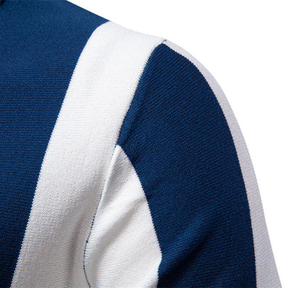 Herren Polo-Shirt Streifenmuster Modern Baumwolle