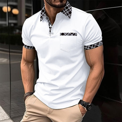 Herren Poloshirt Karomuster Komfort Schnitt Modern Berlin - BerlinGlamour