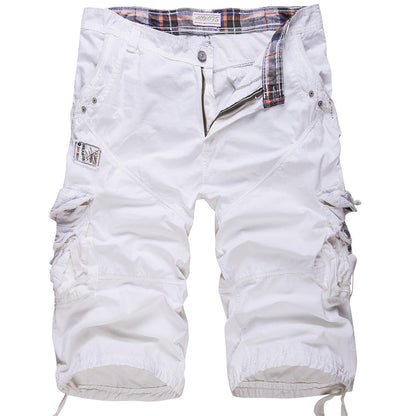Herren Cargoshorts Bequem mit verstellbarem Bund und vielen Taschen