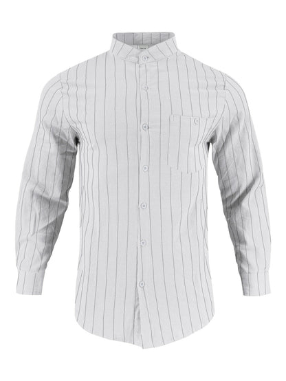 Herren Hemd Streifenmuster Modern Slim Fit