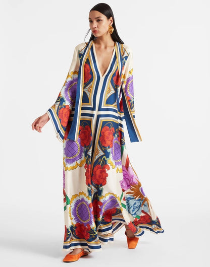 Viertelarmkleid mit Druck Damen Geschenk Berlin