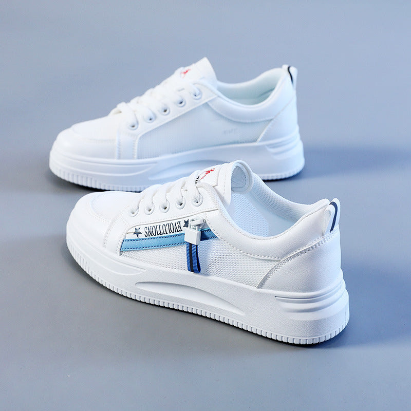 Damen Sneaker Sportlich Laufschuhe Mit Zipperdesign
