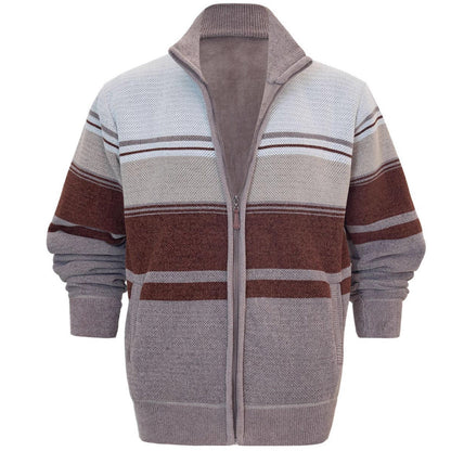 Herren Strickjacke Modern Sportlich Reißverschluss