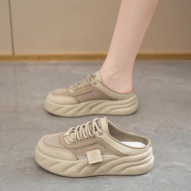 Damen Sneaker Atmungsaktiv Netzstruktur Weich Laufsohle