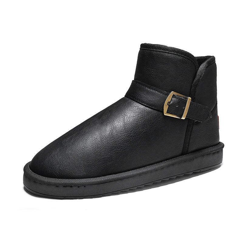 Damen Stiefel Kurz Elegant mit verstellbarem Riemen