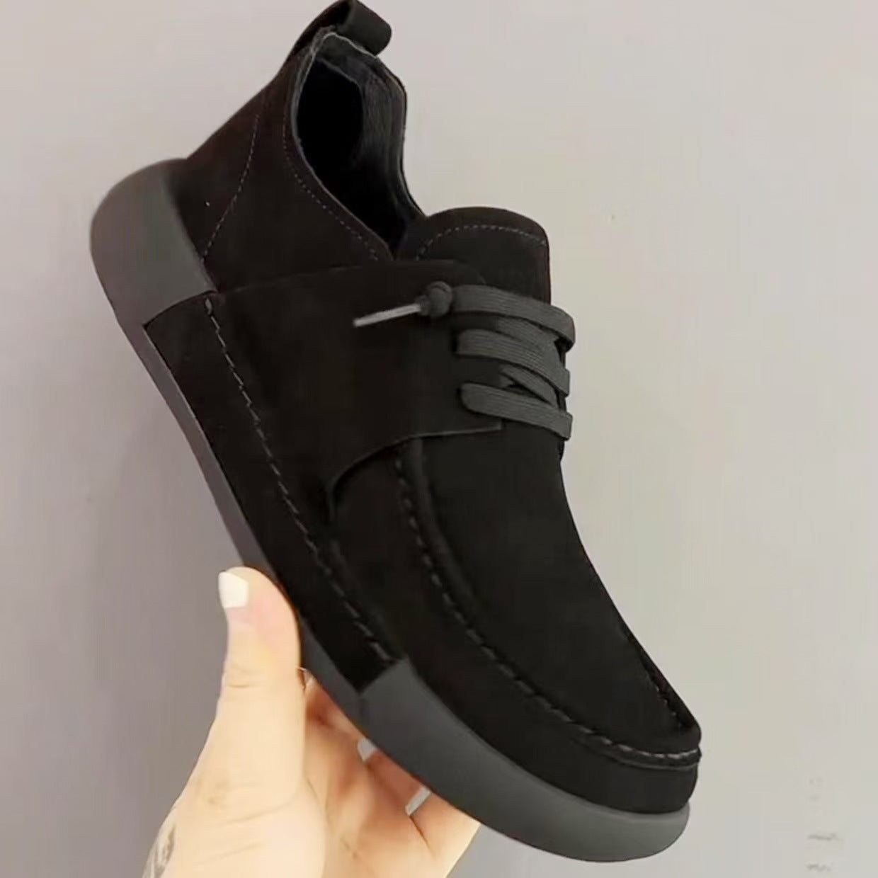 Damen Schnürschuhe aus Wildleder Lässig Bequem