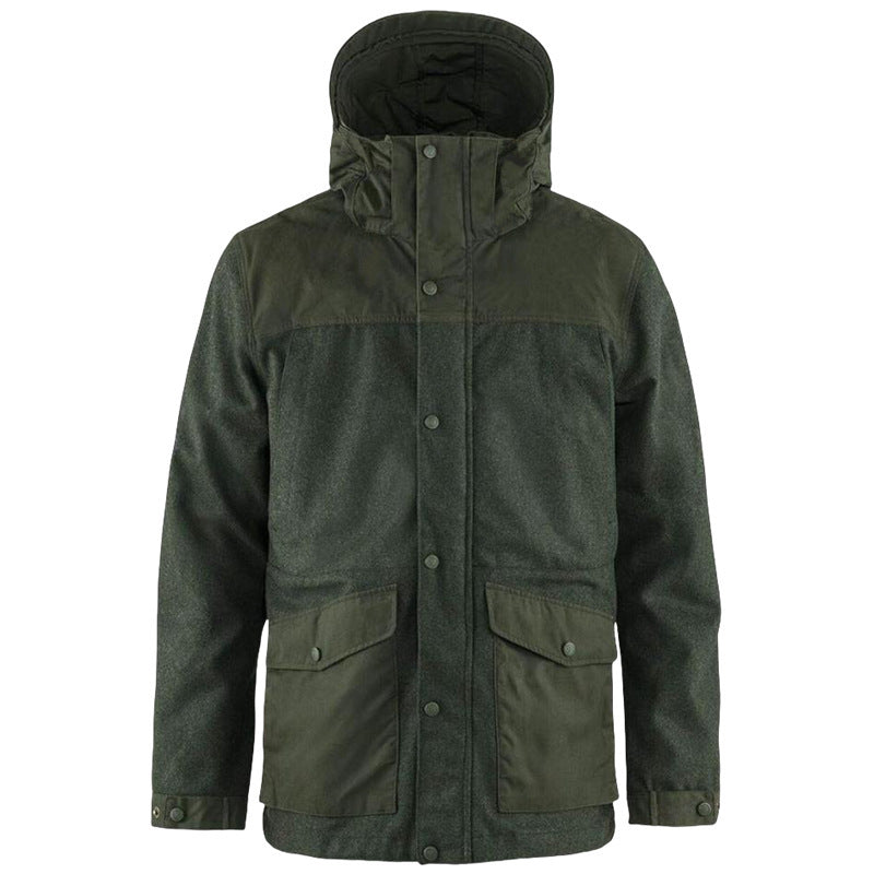 Herren Parkajacke Waterproof mit Abnehmbarer Kapuze - BerlinGlamour