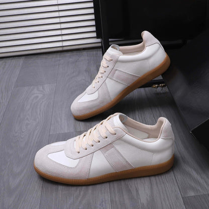 Damen Leder Sneaker Sportlich Rutschfest Modisch