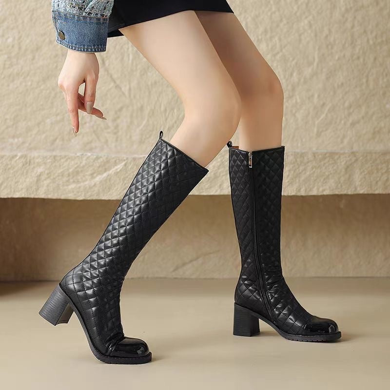Damen Stiefeletten Elegant Steppmuster Schuhe Frauen - BerlinGlamour