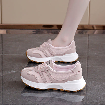 Damen Sneaker Sportlich Komfortabel Laufschuhe Weiße Sohle