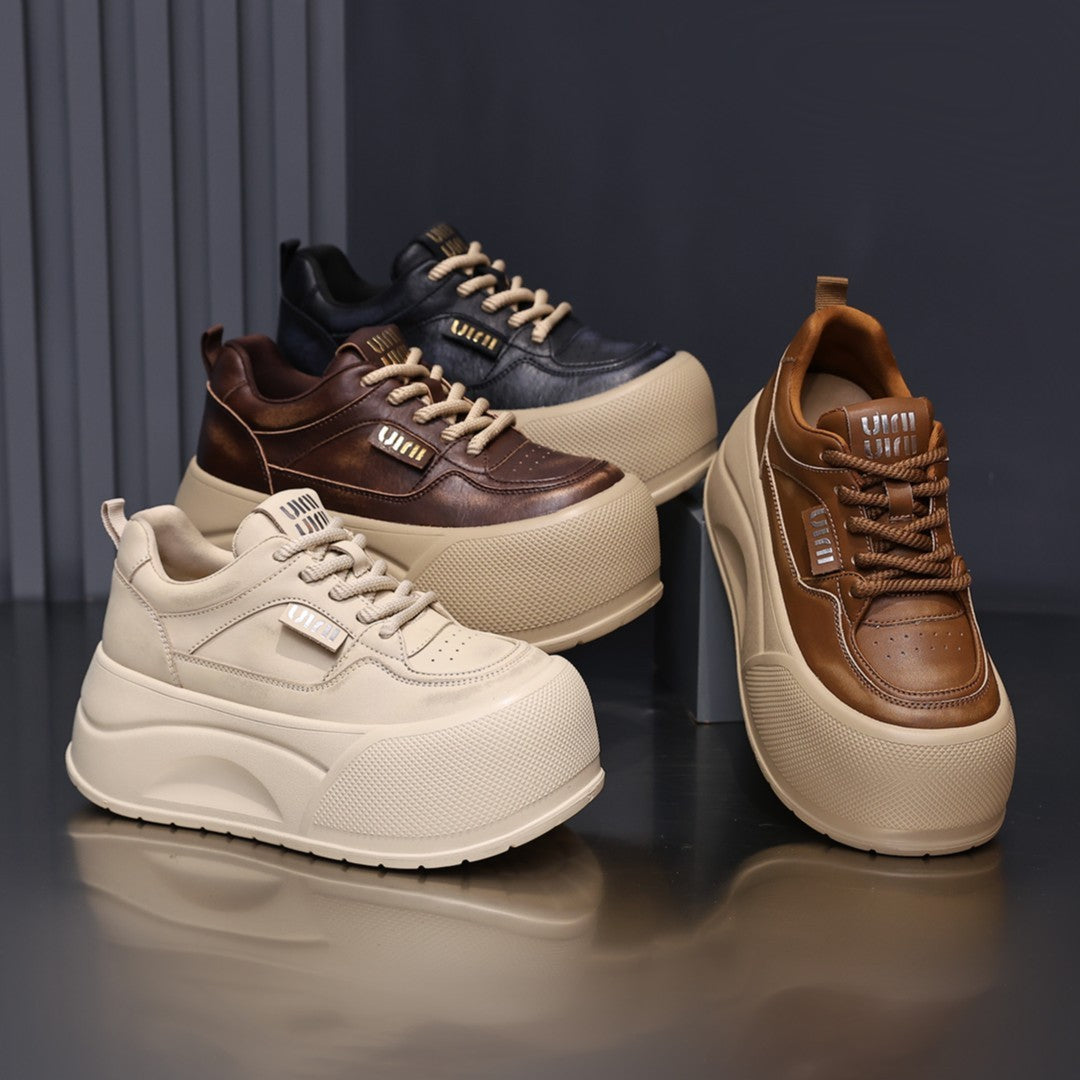 Damen Sneaker Hoch Plattform Schuhe Bequem