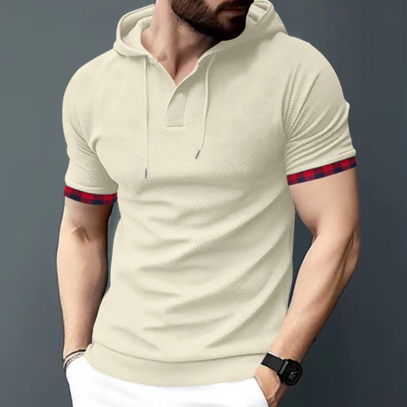 Herren Kapuzenshirt Karo Design Modern Streetwear