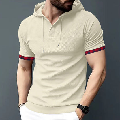 Herren Kapuzenshirt Karo Design Modern Streetwear