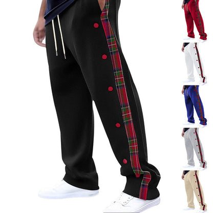 Herren Sportfreizeithose Karomuster Stretch Modern - BerlinGlamour