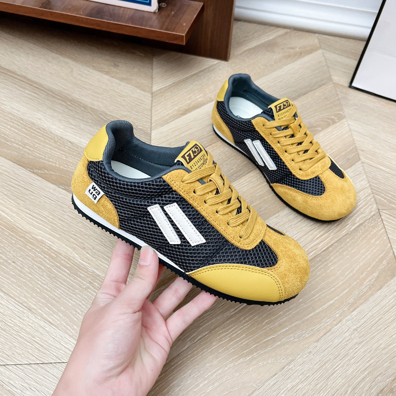 Damen Sneaker bequem atmungsaktiv SportSchuhe Laufsohle - BerlinGlamour