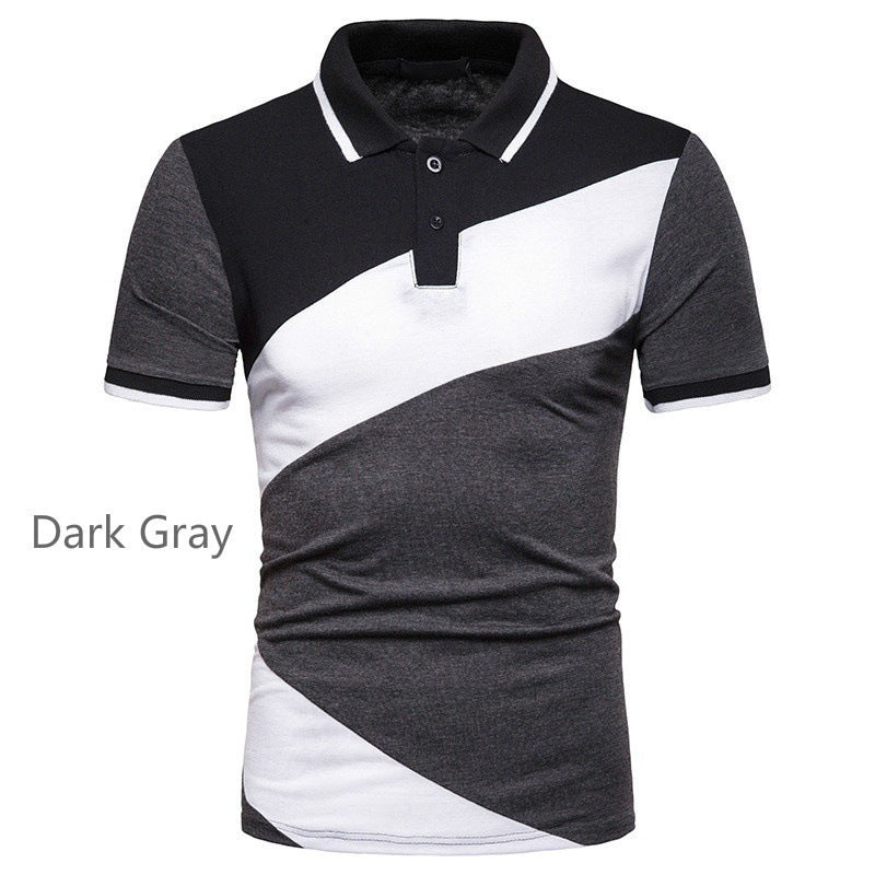 Herren Poloshirt Kurzarm Modern Geometrisches Design