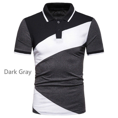 Herren Poloshirt Kurzarm Modern Geometrisches Design