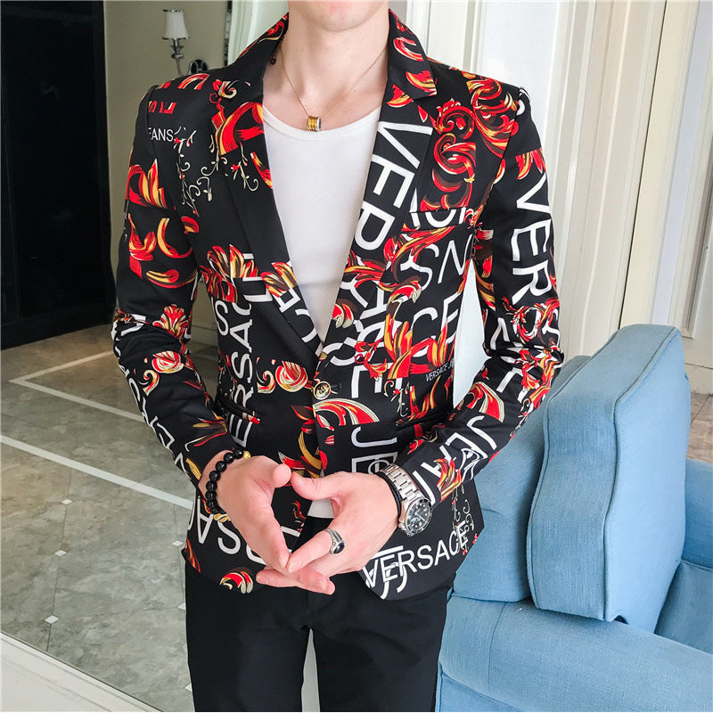 Herren Blazer Modern mit auffälligem Muster