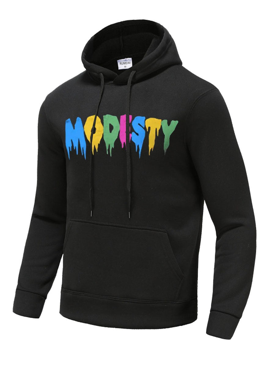 Herren Hoodie Farbverlauf Lässig Modern Berlin Style
