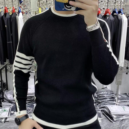 Herren Strickpullover Modern Sportlich Strukturiert