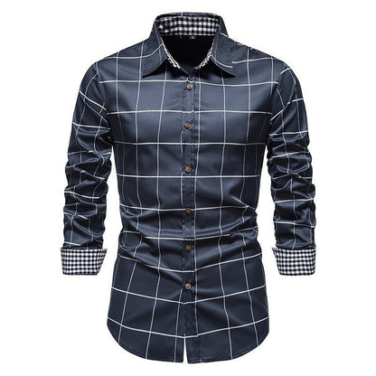 Herren Karo Hemd Hochwertig Modern Berlin Stil