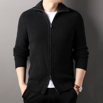 Herren Pullover Stehkragen Modern Wolle Qualität
