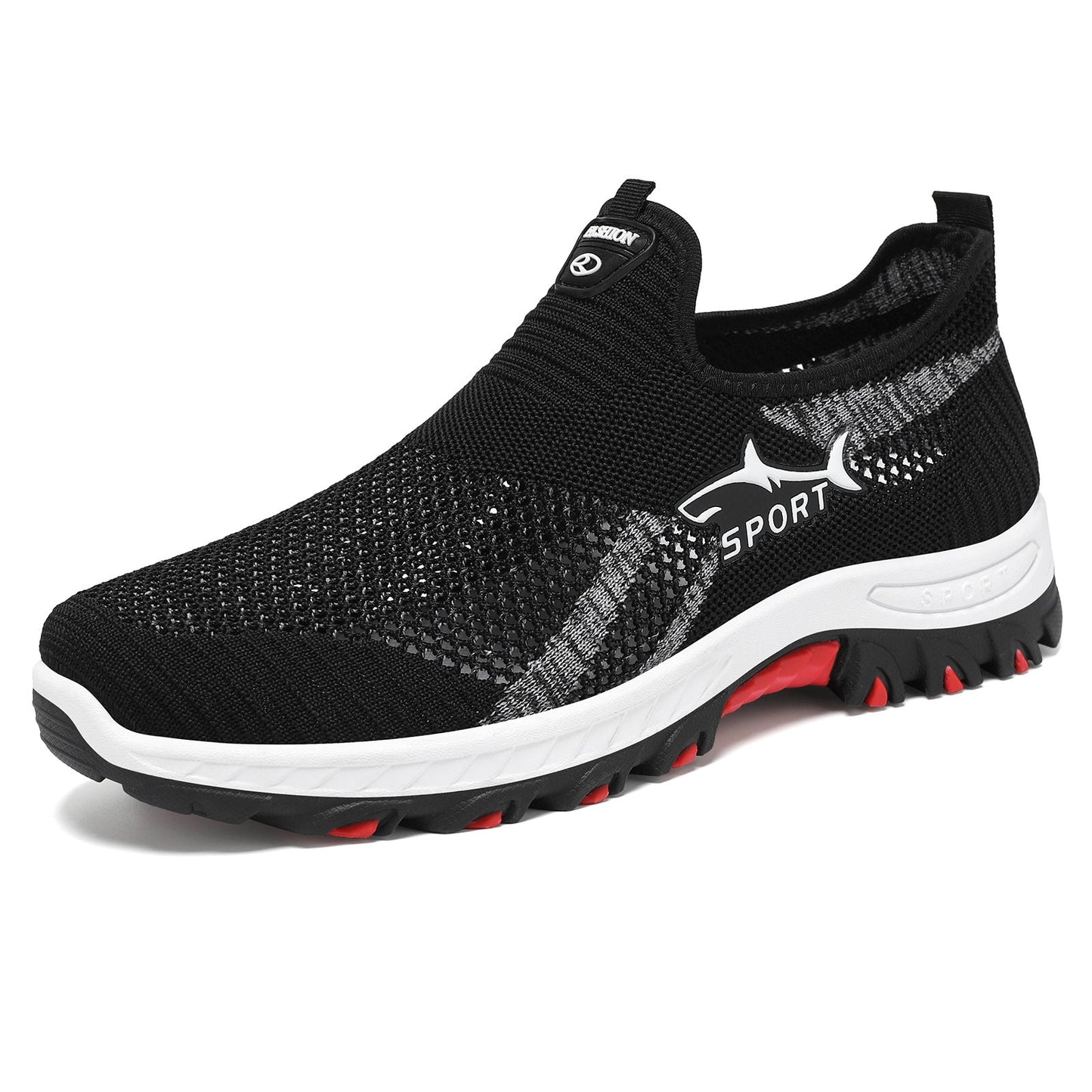 Damen Sneaker Sportlich Atmungsaktiv Slip-On Laufschuhe