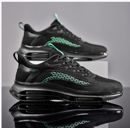 Damen Sneaker Sportlich Luftpolster Weiß