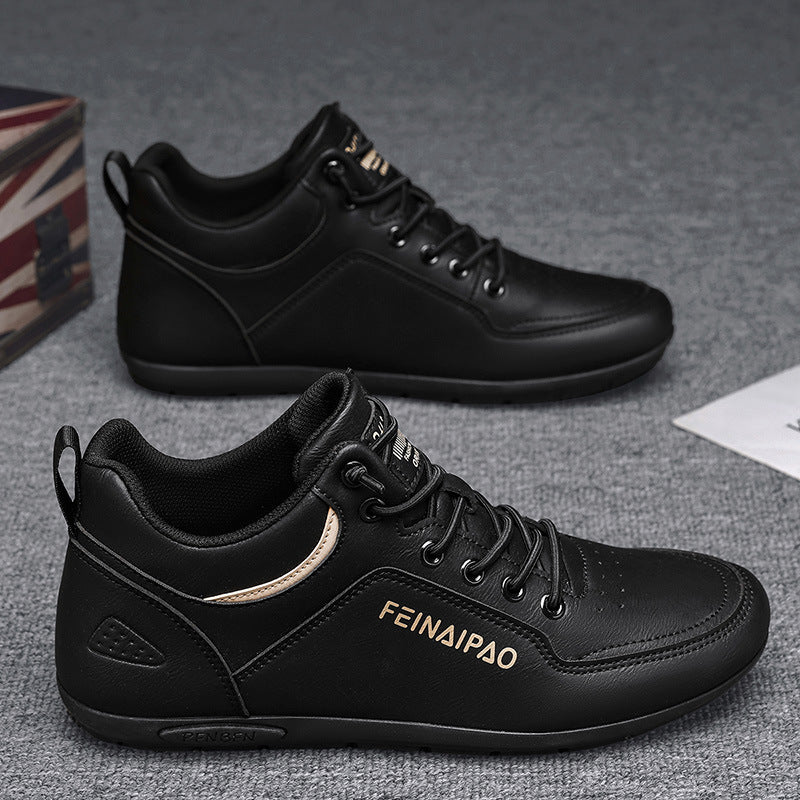 Damen Sneaker Bequem Komfort Leder Schwarz
