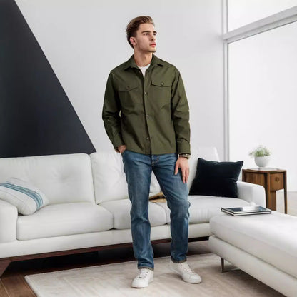 Herren Utility-Jacke Lässig Modern Berlin