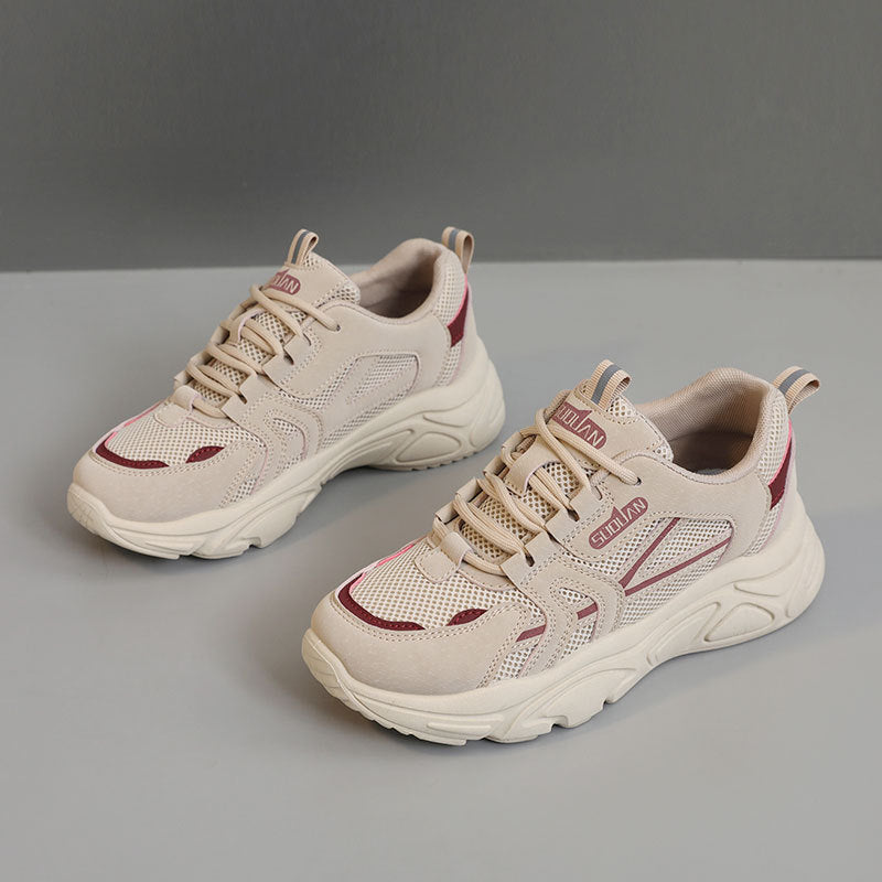 Damen Sneaker Bequem Atmungsaktiv Netz Oberfläche