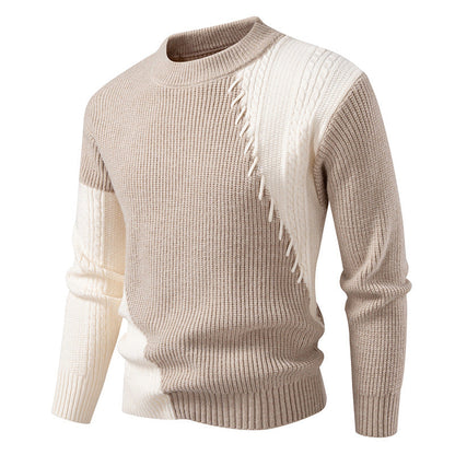 Herren Strickpullover Modern mit Kabelmuster Trendig