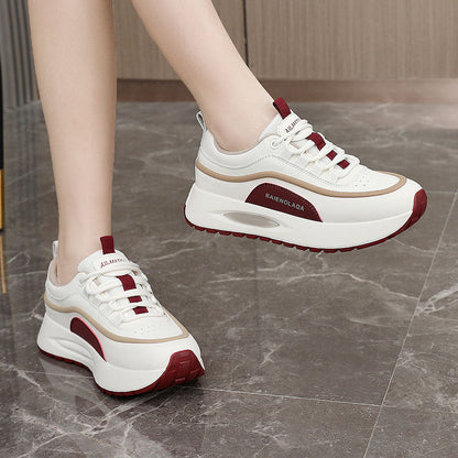 Damen Sneaker Plattform Schuhe atmungsaktiv und dampfend