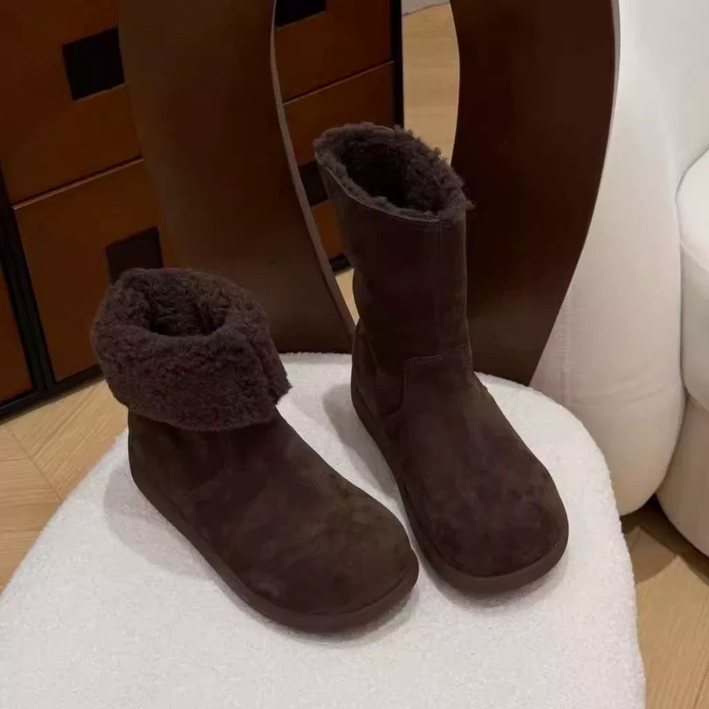 Damen Winterboots Weich Gefüttert Warme Stiefel
