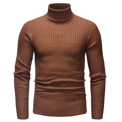 Herren Rollkragenpullover Fein Strick Modern Elegант