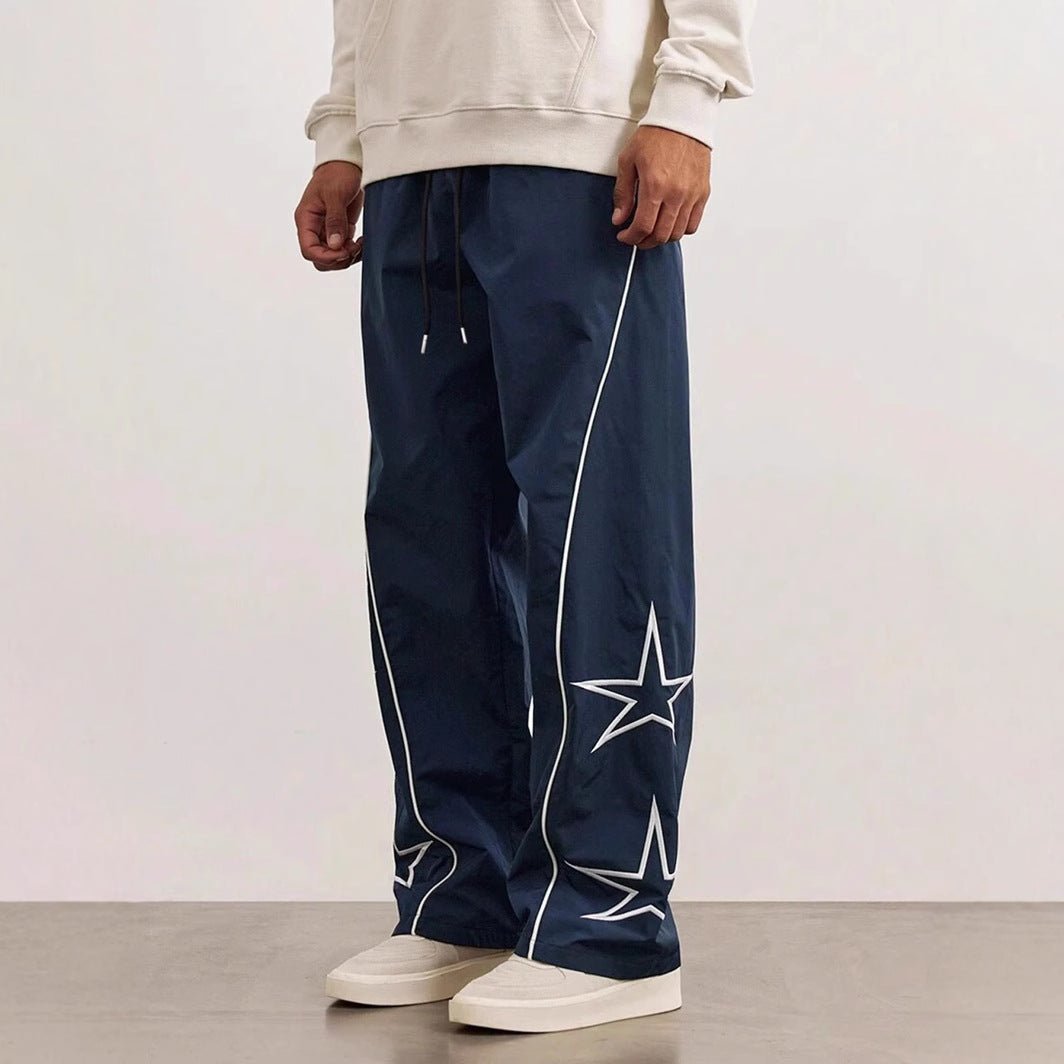 Herren Cargo-Hose Bequem Mit Sternenapplikationen
